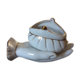 Vide poche vintage main en porcelaine
