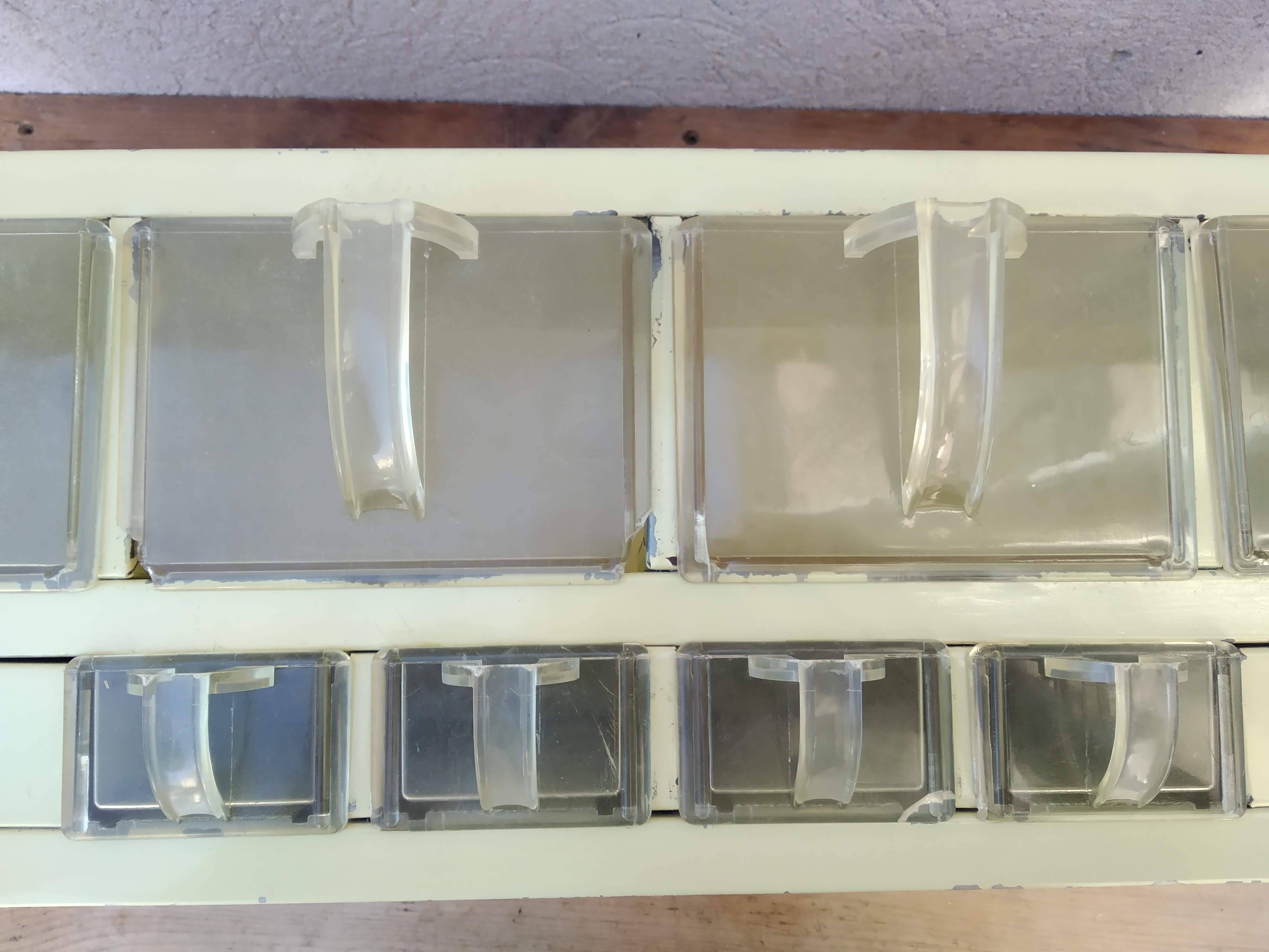 Storage unit with lockers brand PlexiBronze - 1950s