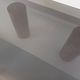 Vintage Italian square marble and glass coffee table from the 70s