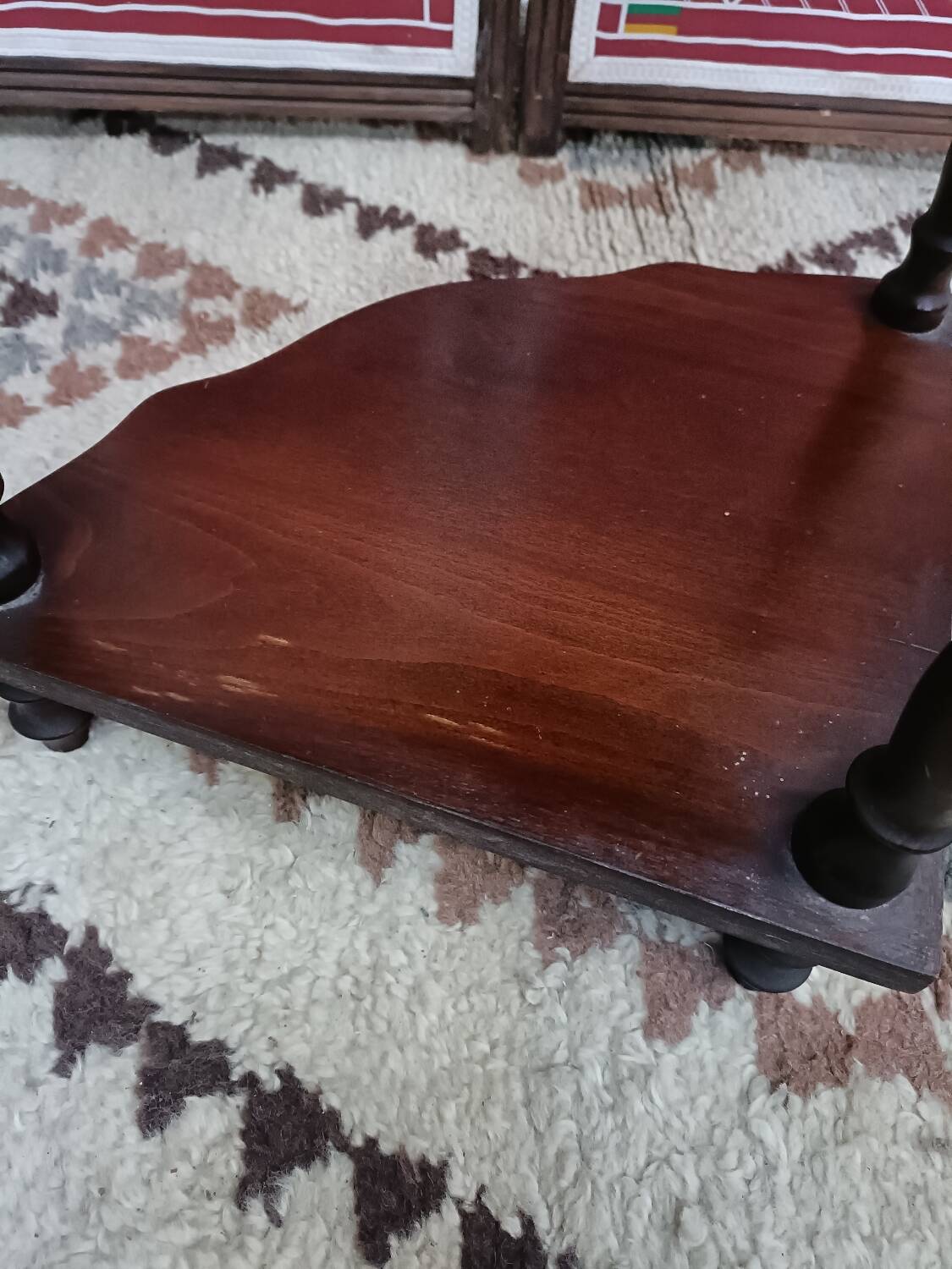 Vintage corner shelving unit