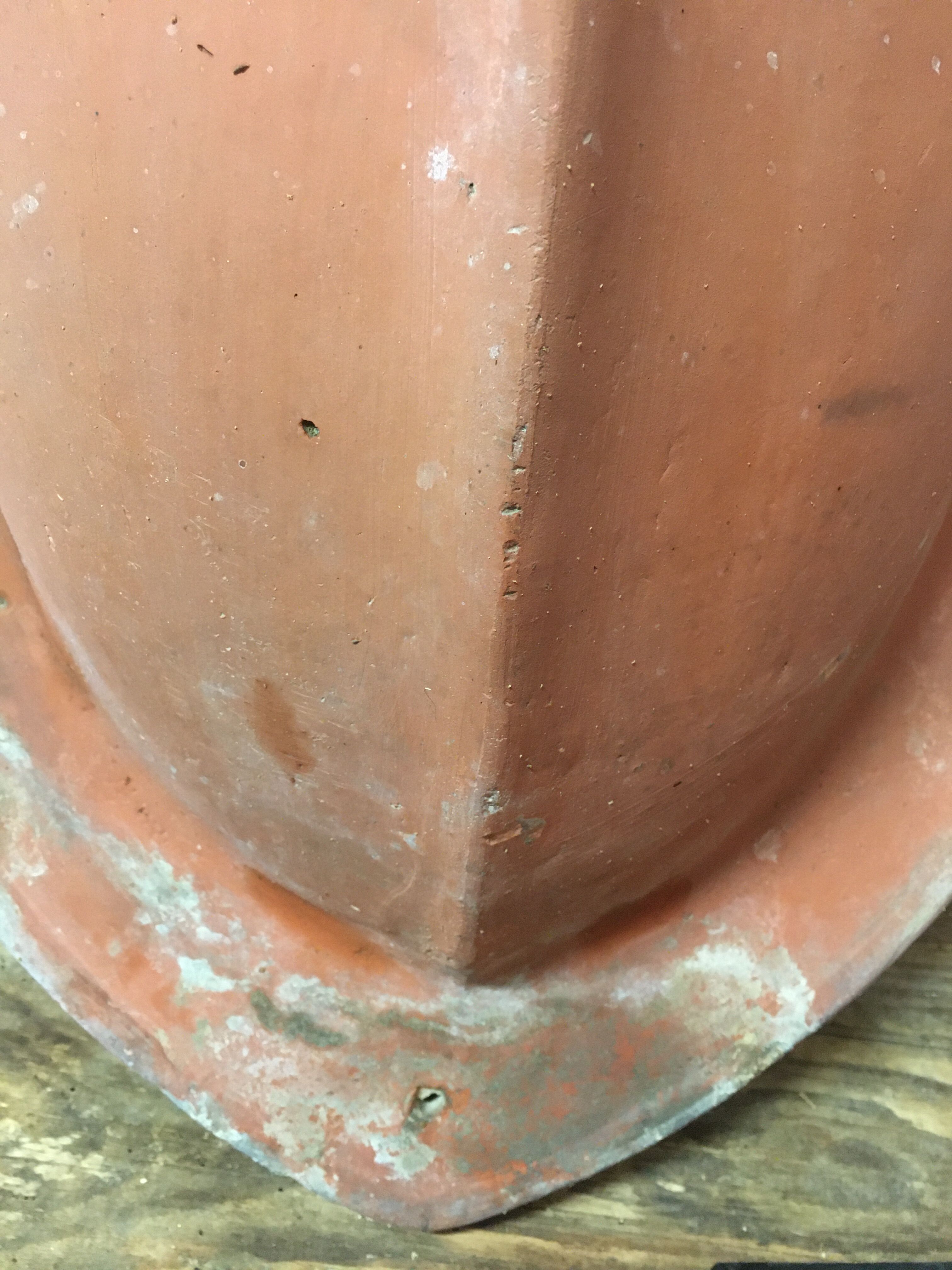 Old ventilation roof cat flap