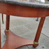 Ancient Gueridon with marble top side table empire style