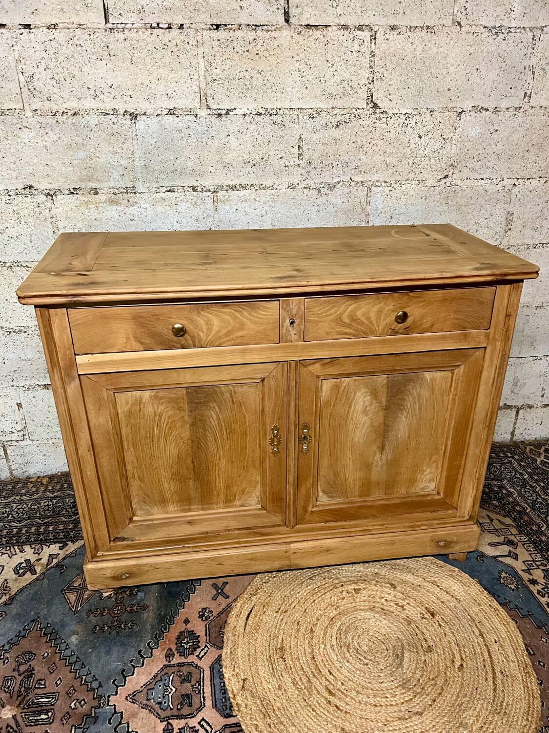 Buffet vintage en bois massif – lot de 2 – style rétro très tendance - Ameublement