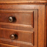 Pair of old walnut bedsides
