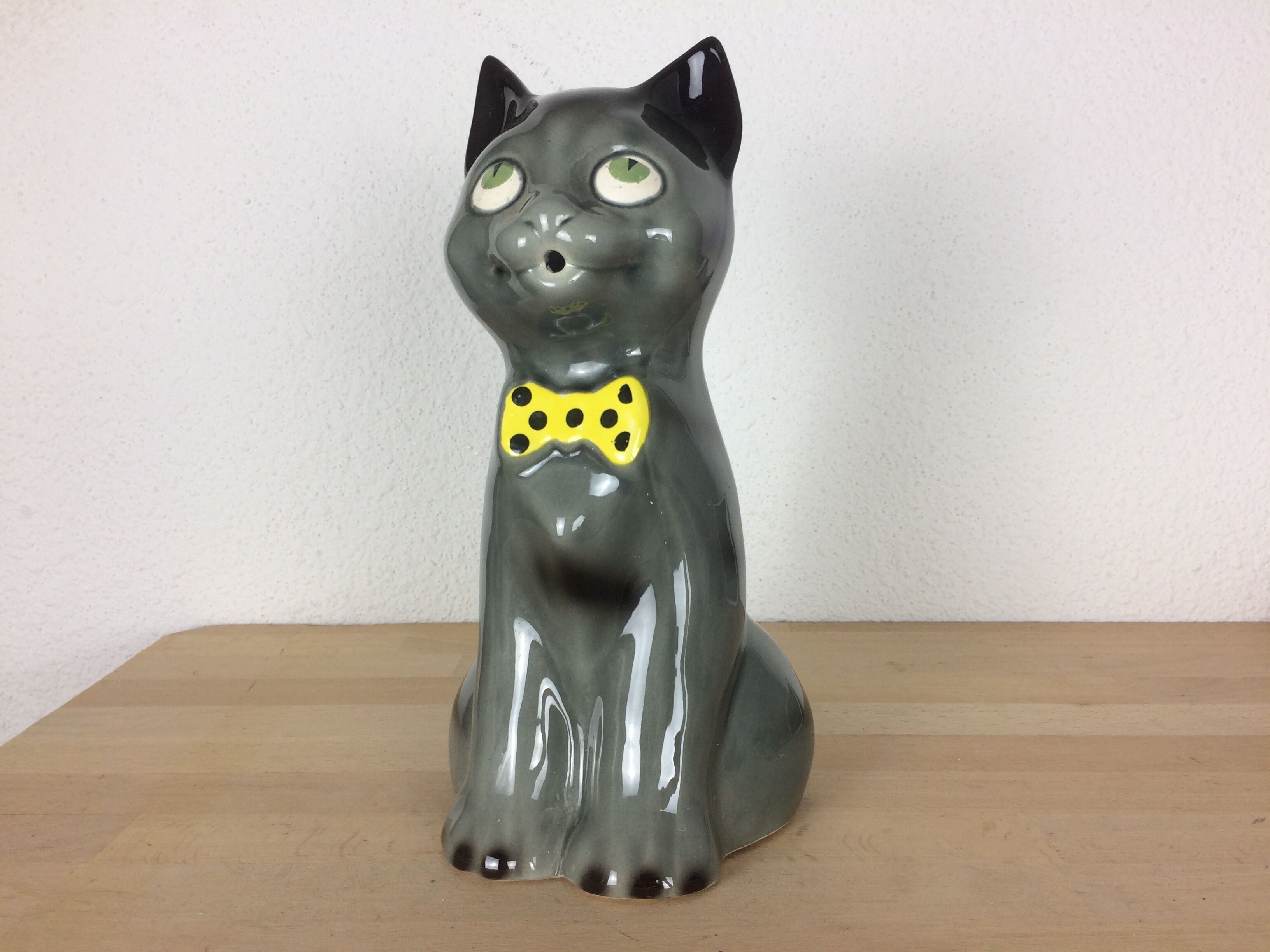 Poet-Laval cat pitcher in zoomorphic ceramic