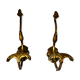 Bronze coat hanger pair