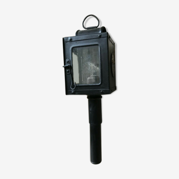 Lanterne de fiacre ou calèche à bougie avec support de fixation