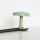 Metal, green and black, vintage wall coat holder