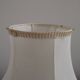 French Vintage Decorative Silver Metal and Porcelain Shaded Table Lamp