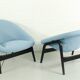 Ensemble de 2 chaises longues Hartmut Lohmeyer pour Artifort Modèle 118 'Columbus', Pays-Bas 1957