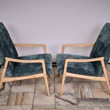 Set of 4 armchairs designed by J. Jiroutek, TON Czechoslovakia, 1960s