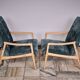 Set of 4 armchairs designed by J. Jiroutek, TON Czechoslovakia, 1960s