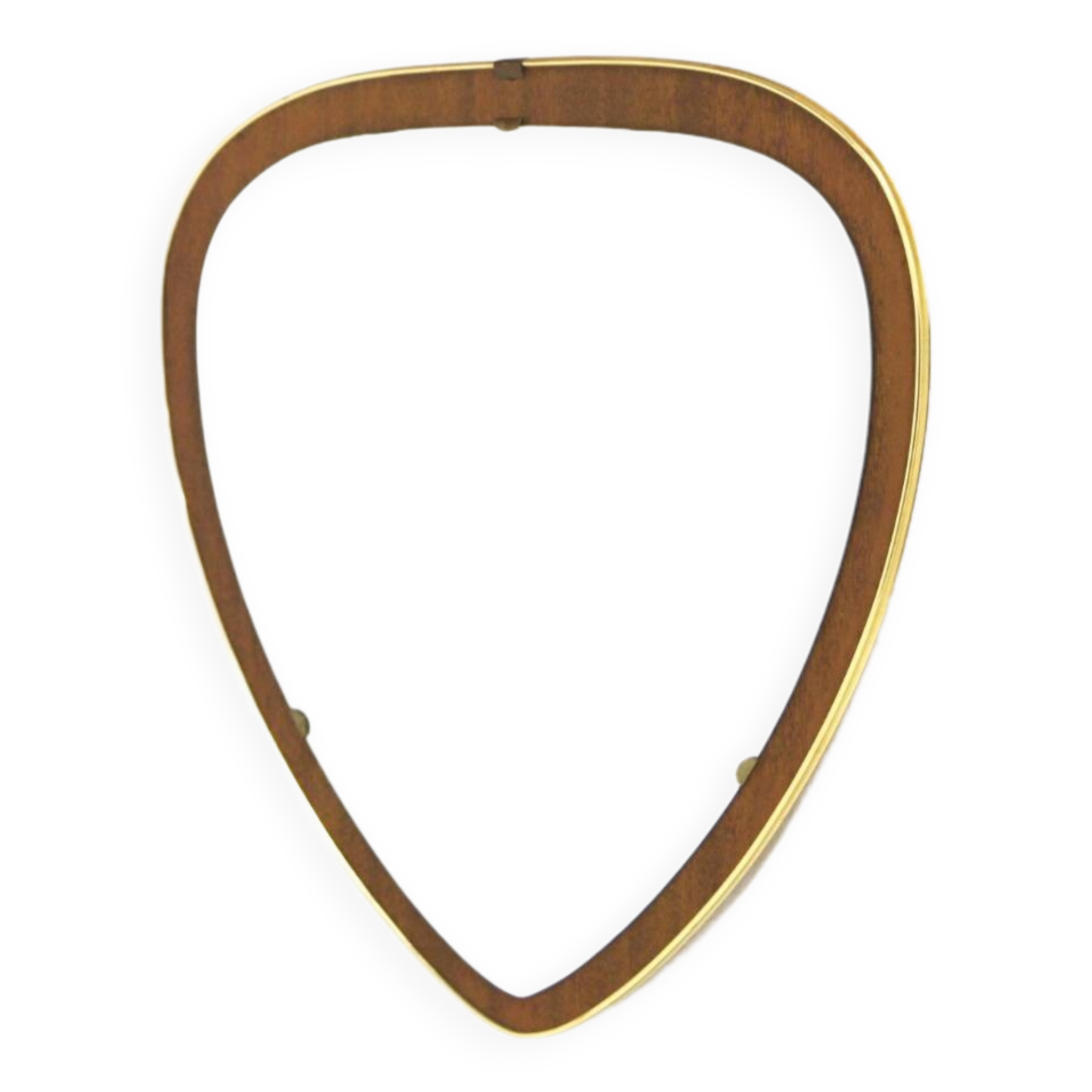 Miroir scandinave en teck, 37x34cm, Suède, 1960