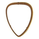 Scandinavian teak mirror, 37x34cm, Sweden, 1960