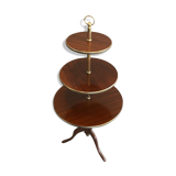 Round table of neoclassical style with triple plateaux 1940