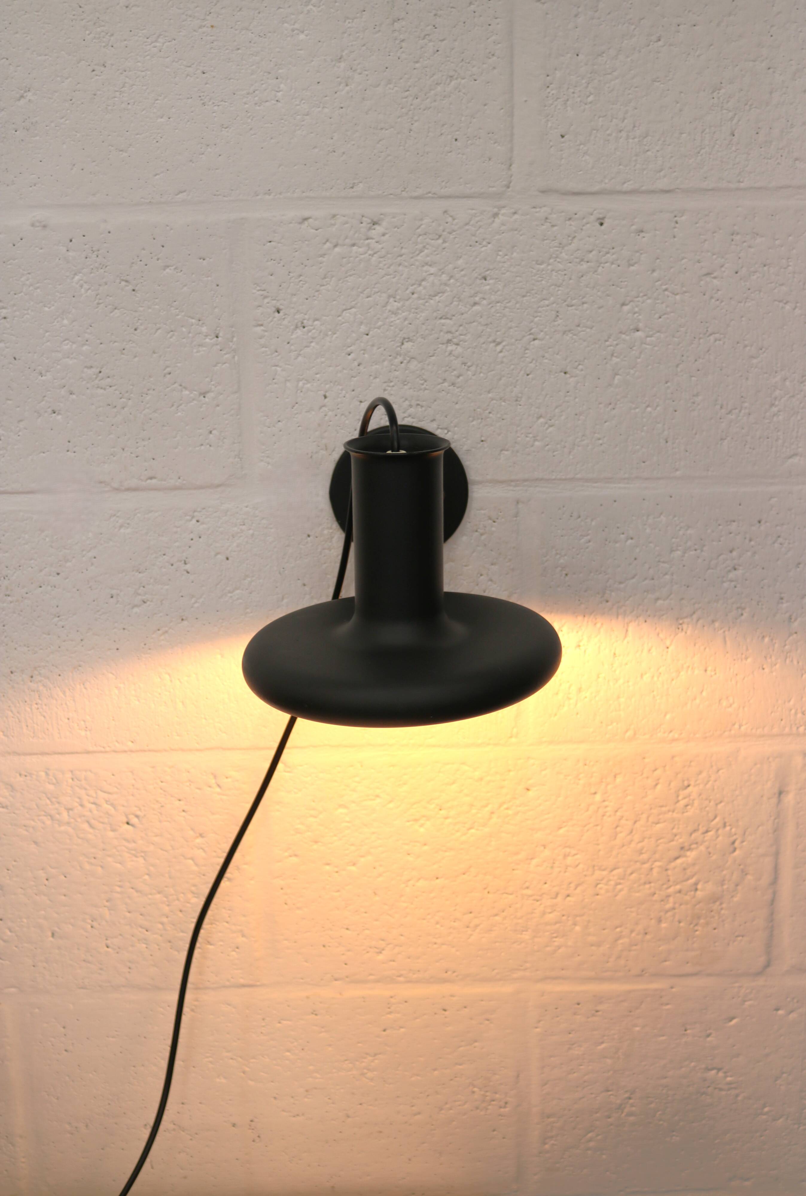 Top Design Fog & Morup black Wall Lamp - Optima 5 - Designed By Hans Due