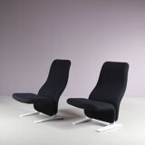 1970s “Concorde” chairs by Pierre Paulin for Artifort, Netherlands