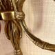 "50s hunting horn wall light, clip-on lampshades"