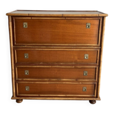 Commode bois et bambou Dalvera, 1970