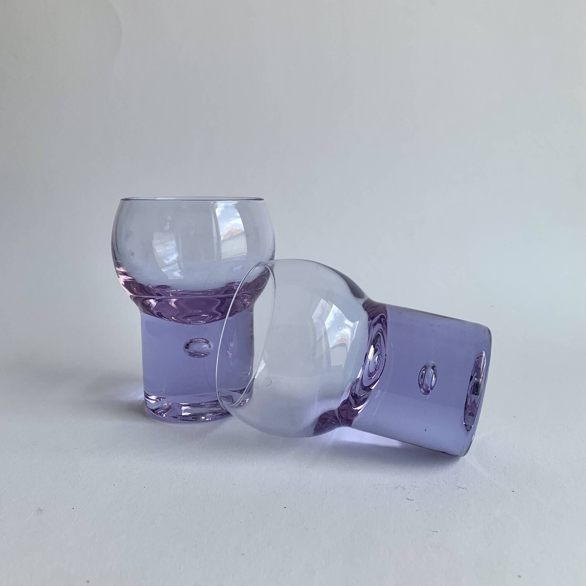 Set of 6 Alexandrit glasses designed by Sergio Asti for Arnolfo di Cambio,