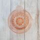 Citrus press molded glass vintage pink