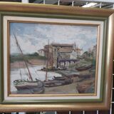 Marine oil on canvas signed