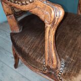 Louis XV style convertible armchair
