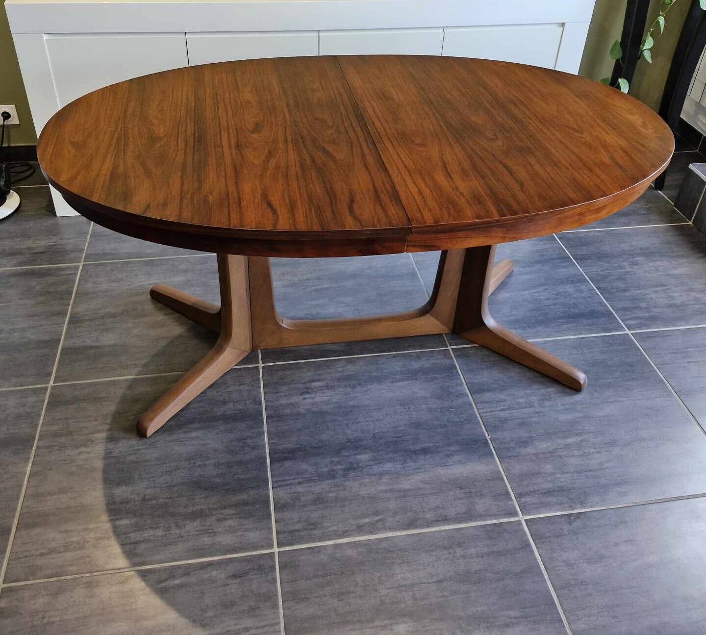 Vintage extendable table Baumann 1970s