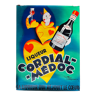 Affiche publicitaire originale "Liqueur Cordial-Medoc" 58x77cm 1936