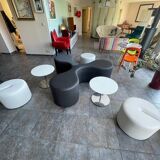 Set of coffee tables + poufs and seats - Molécule by La Cividina