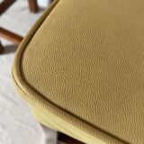 Wooden and skai stools from the 60s