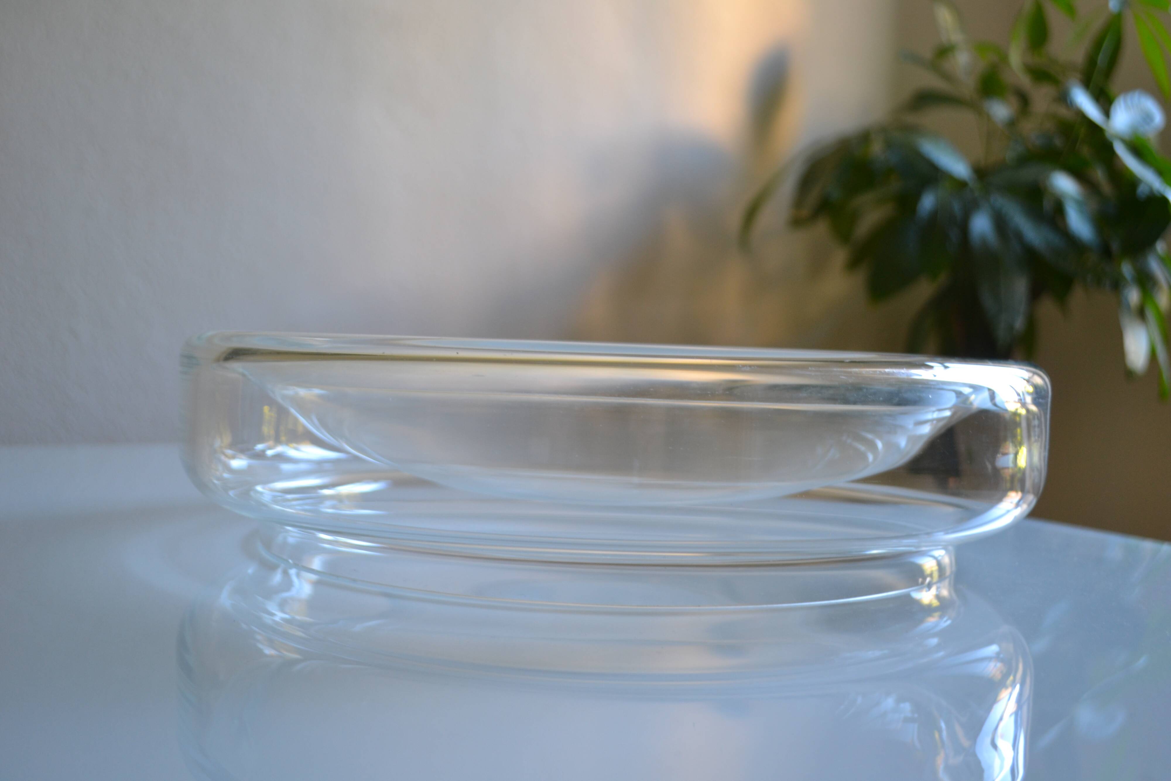 vide poche en verre soufflé, Murano Italy vers 1970 D : 35 cm