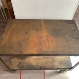 Factory cart style metal serving trolley