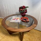 Mid Century Retro Vintage Teak Round Astro Coffee Table by GPlan 1960