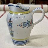 Quimper HR earthenware pitcher from the early 20th century