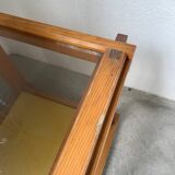 Bedside “cube” side table in pine DLG Regain