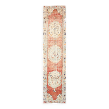 3x12 Rug For Hallway Red Persian Runner Rug, 81x368Cm