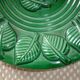 Flat green decoration leaves 32.5 cm