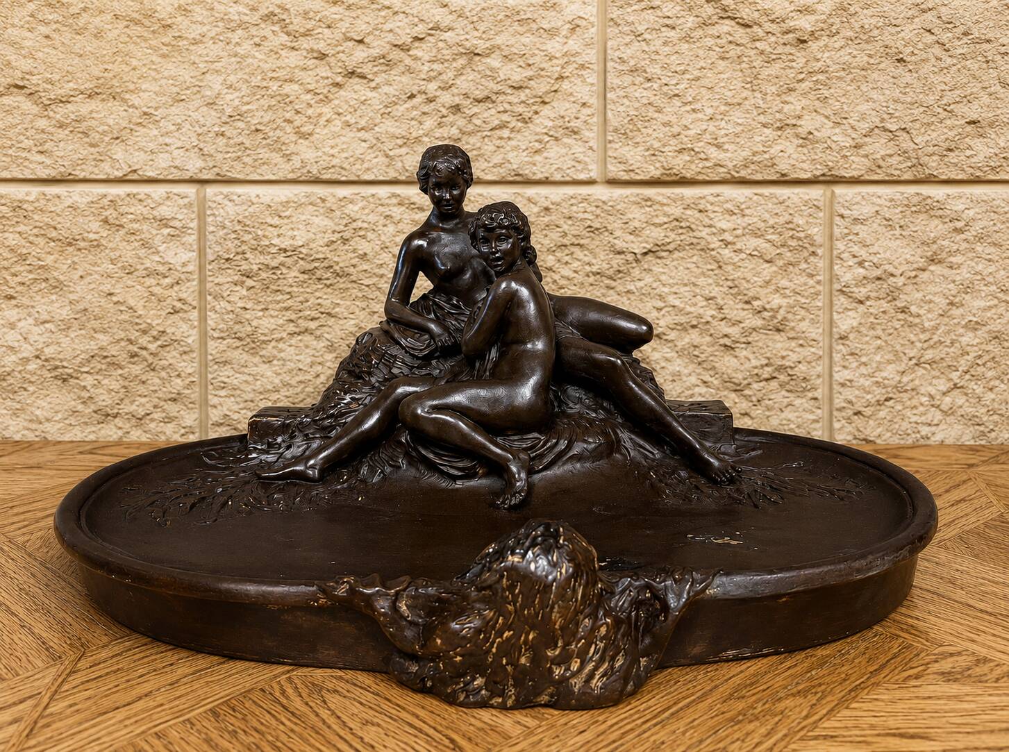 Joé Descomps-Cormier (1869-1950) – Important centre de table en terre cuite