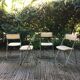 Set of 5 folding chairs 1970 chrome