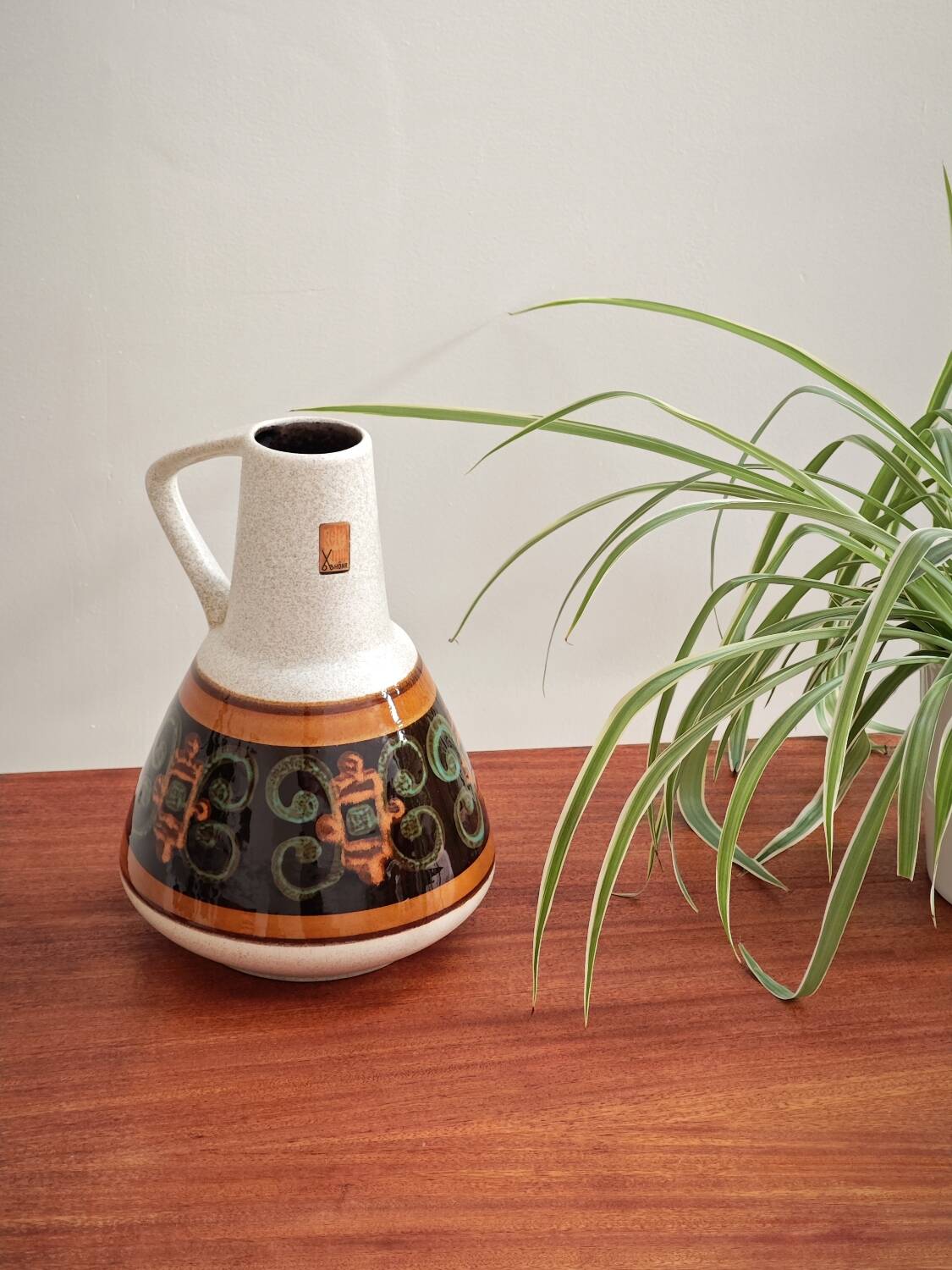 West Germany vase 310 - 22 Dumler and Breiden ochre green