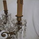 Napoleon III chandelier with crystal pendants, signed Portieux, 19th century.