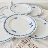 Assiettes et saucière Arabia Finlandia modèle diamant vintage