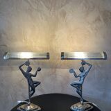 Pair of Art Deco lamps