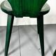 Set of 4 green pine chairs by Svensk Fur, Sweden, 1950s.