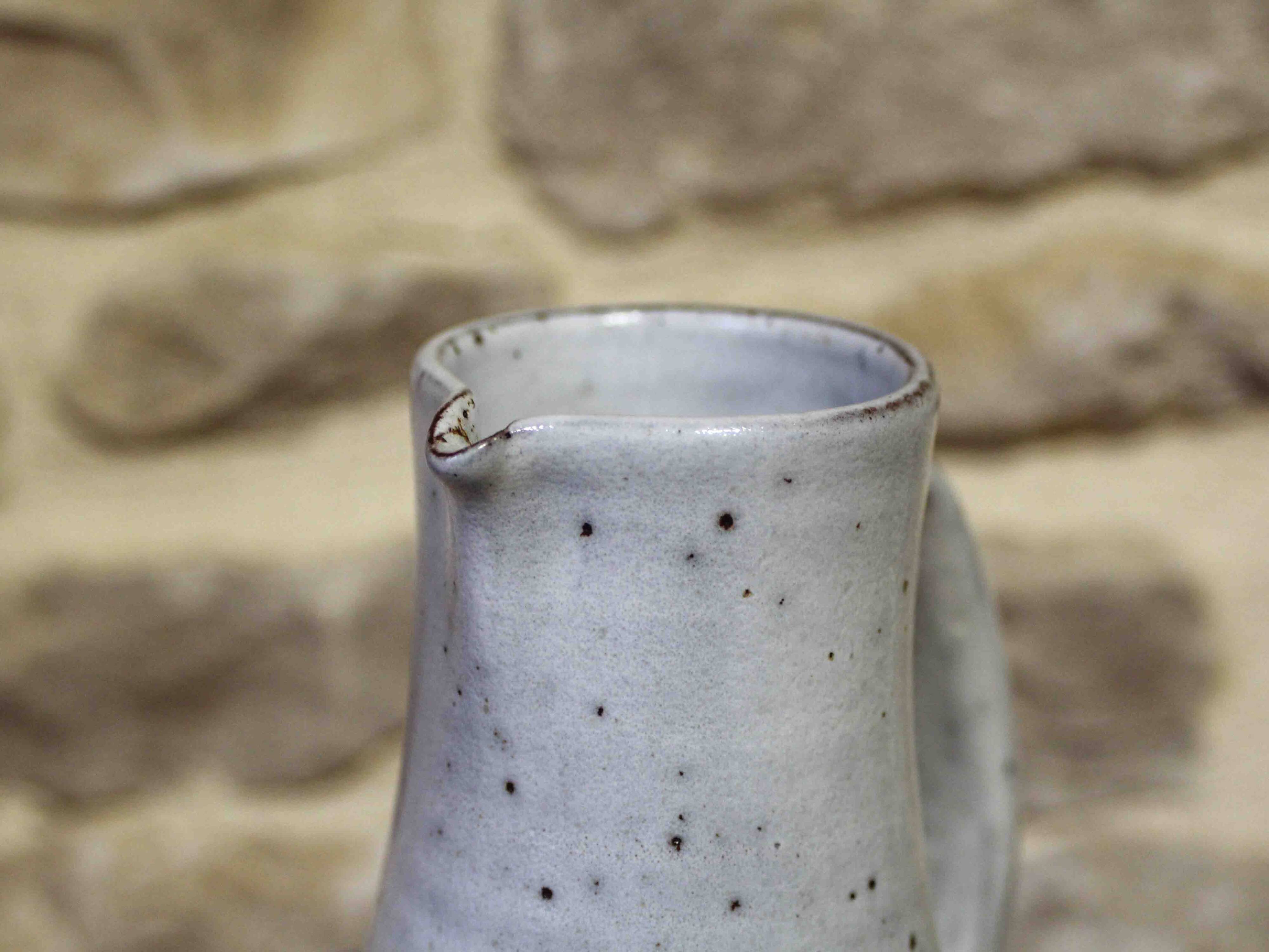 Large enamelled stoneware jug