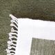 Contemporary Green and White Rug - 352 x 254 cm