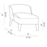 Isabelle armchair by Andrea Pariso