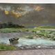 Après la tempête, huile sur toile signé 1969