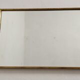 Rectangular mirror 77x53cm in fine nineteenth century gilded wood